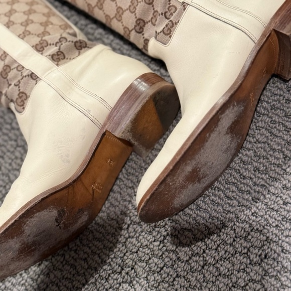 Gucci tall riding boots GG size 8 - Picture 12 of 13